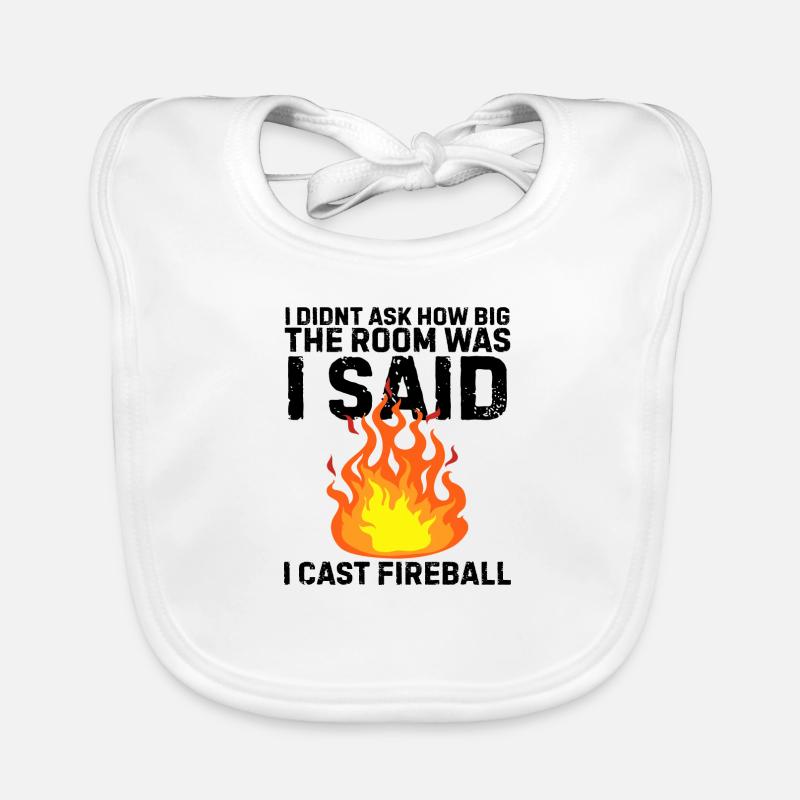 Fireball Board Game Nerd Geek Gift Organic Baby Bibs