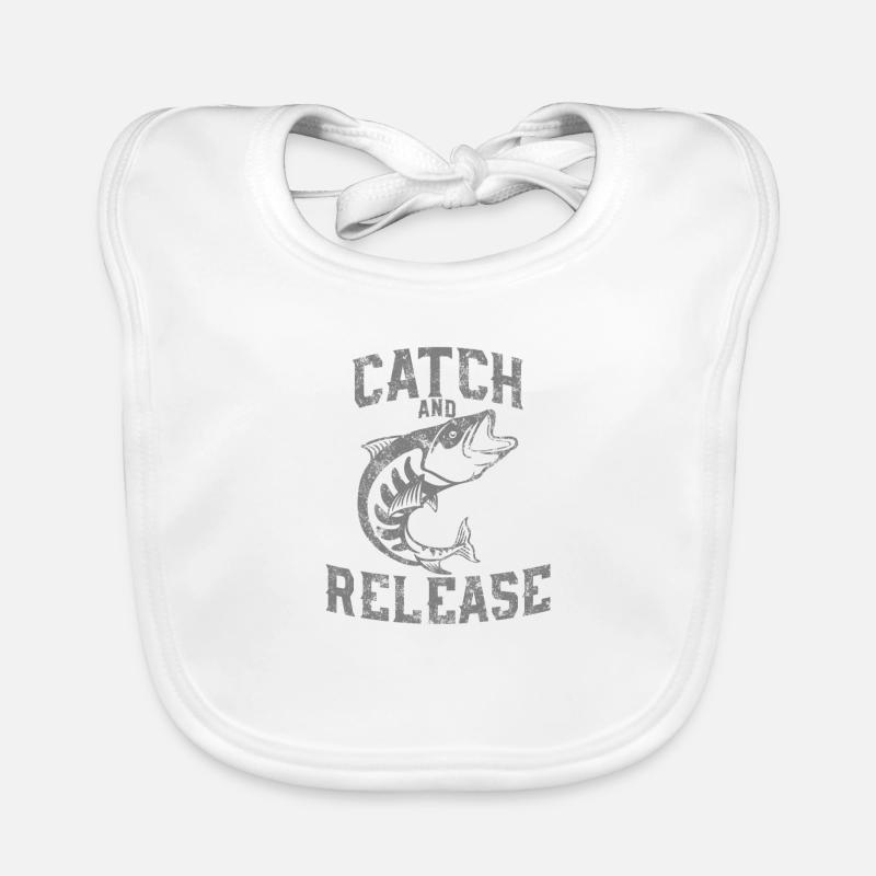 Pour les bons pêcheurs - Catch and Release Bavoir bio Bébé