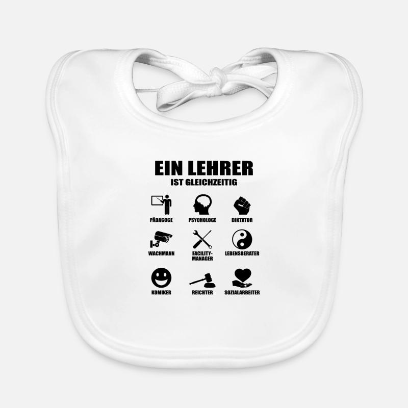 Ein lehrer Student Schule Geschenk Professor Baby Bio-Lätzchen