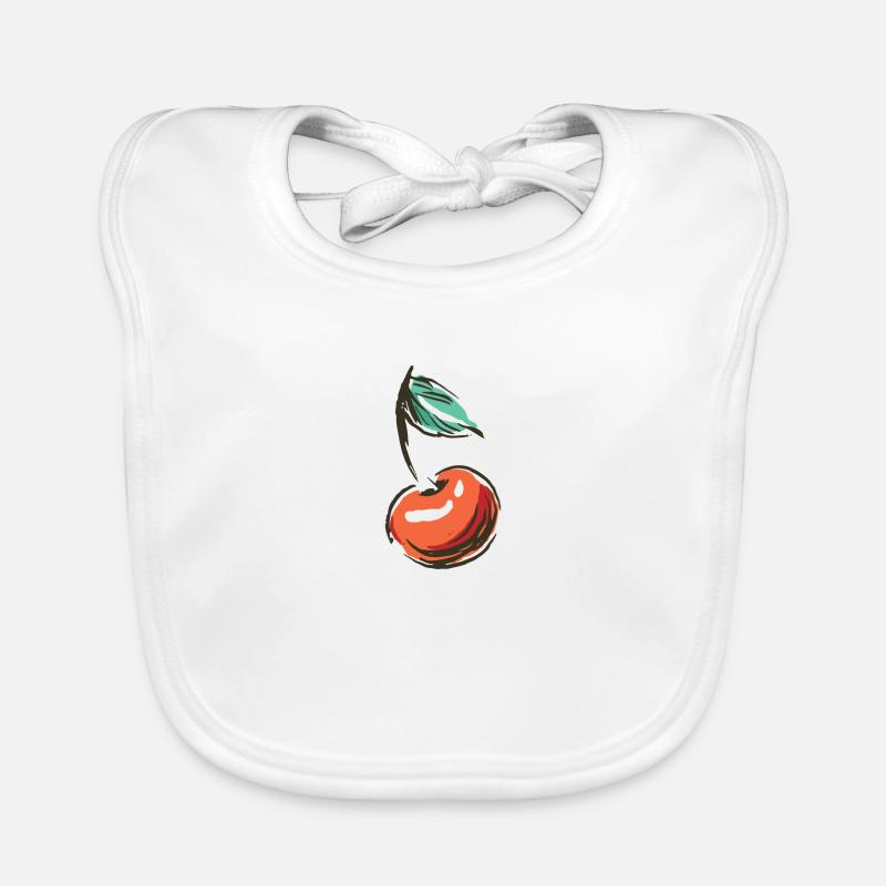 Cherry Cherries Sour Cherries Fruit Fruit Fruit Fruit Organic Baby Bibs