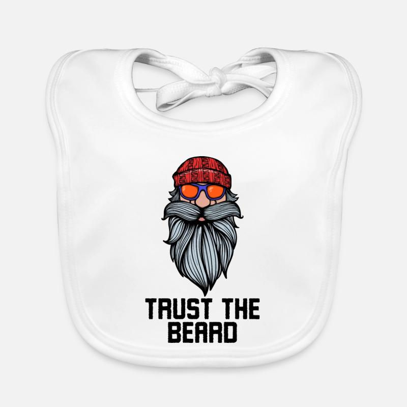 Gesichtsbehaarung Bart Statement Bärtig Vollbart Baby Bio-Lätzchen