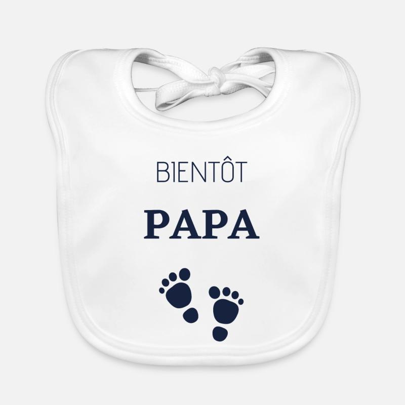 Bientôt papa Bavoir bio Bébé