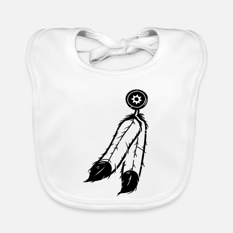 Feder Schmuck Baby Bio-Lätzchen