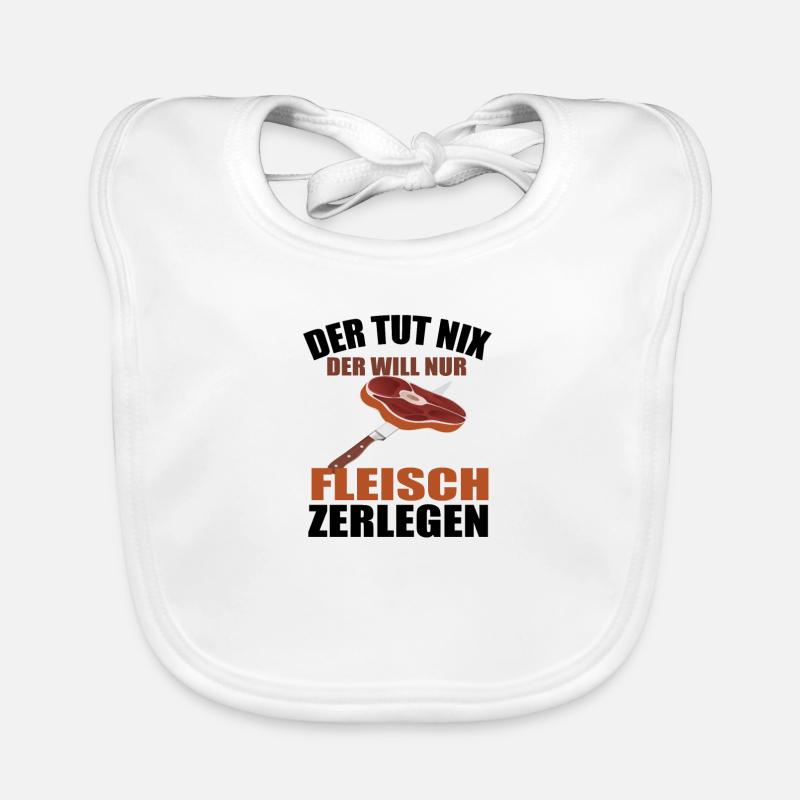 Fleischer Metzger Zerleger Zerlegen Baby Bio-Lätzchen