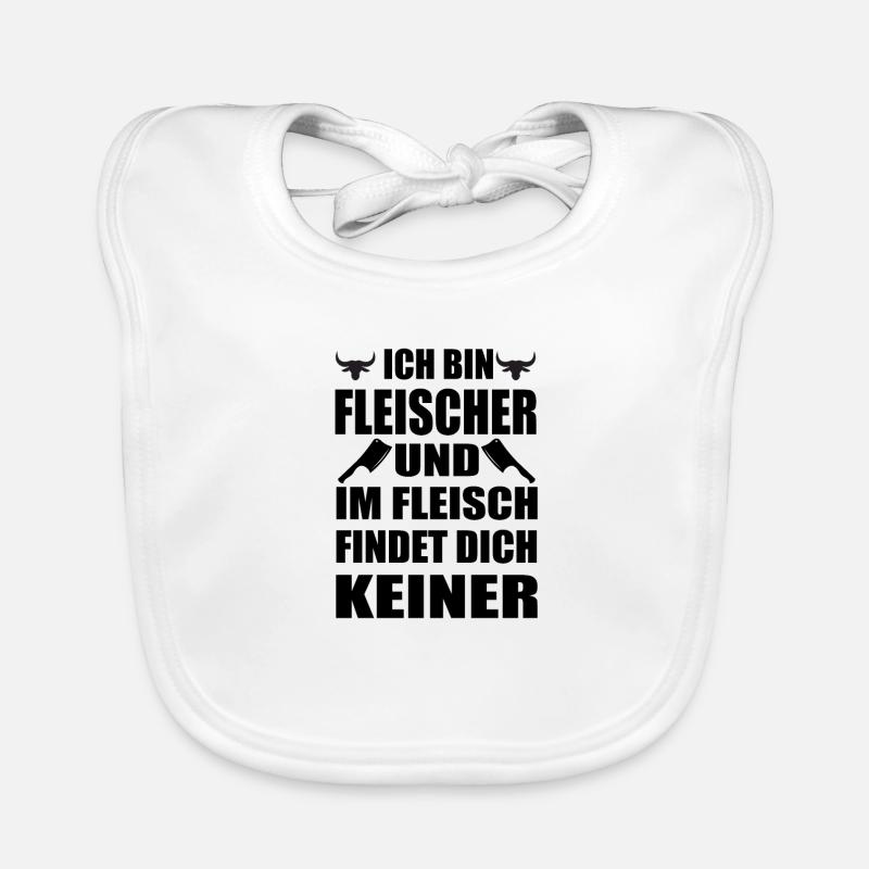 Fleischer Metzger Schlachter Baby Bio-Lätzchen