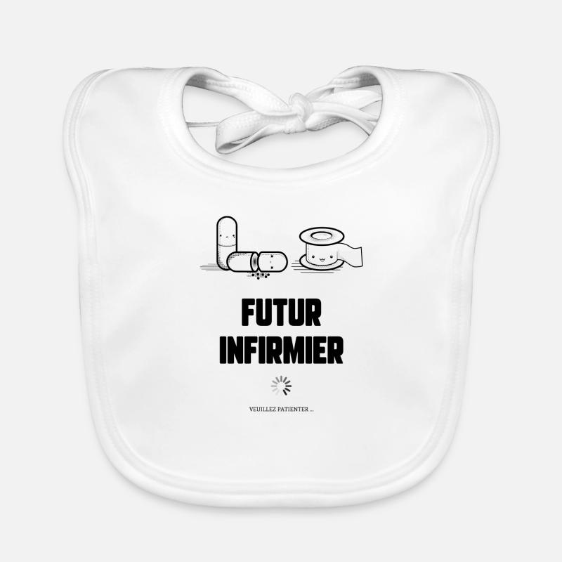 Futur infirmier Bavoir bio Bébé