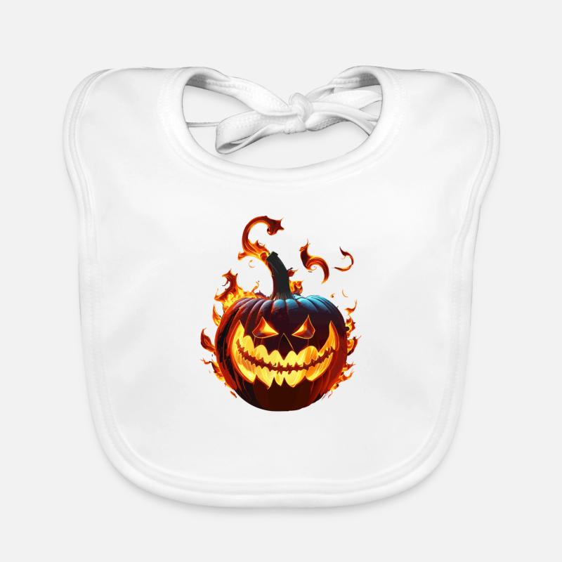 jack O' lantern Organic Baby Bibs