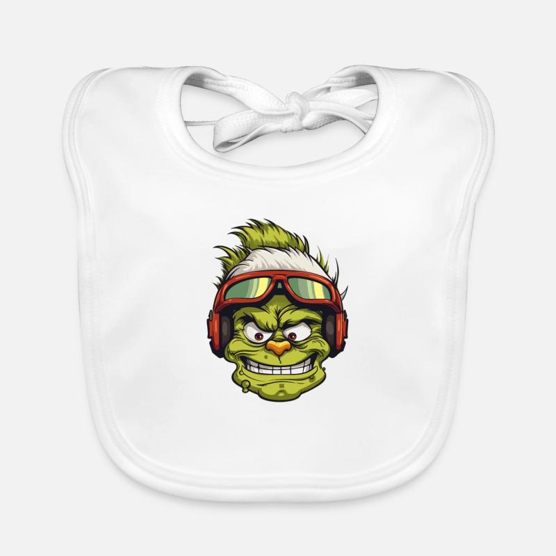 Gnom Flieger Wintersport Baby Bio-Lätzchen