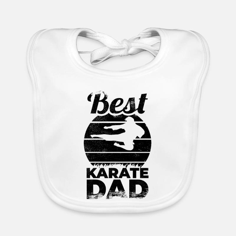 Papa karaté Bavoir bio Bébé