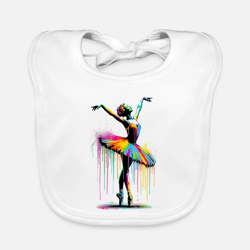 Danseuse de ballet avec tutu Bavoir bio Bébé