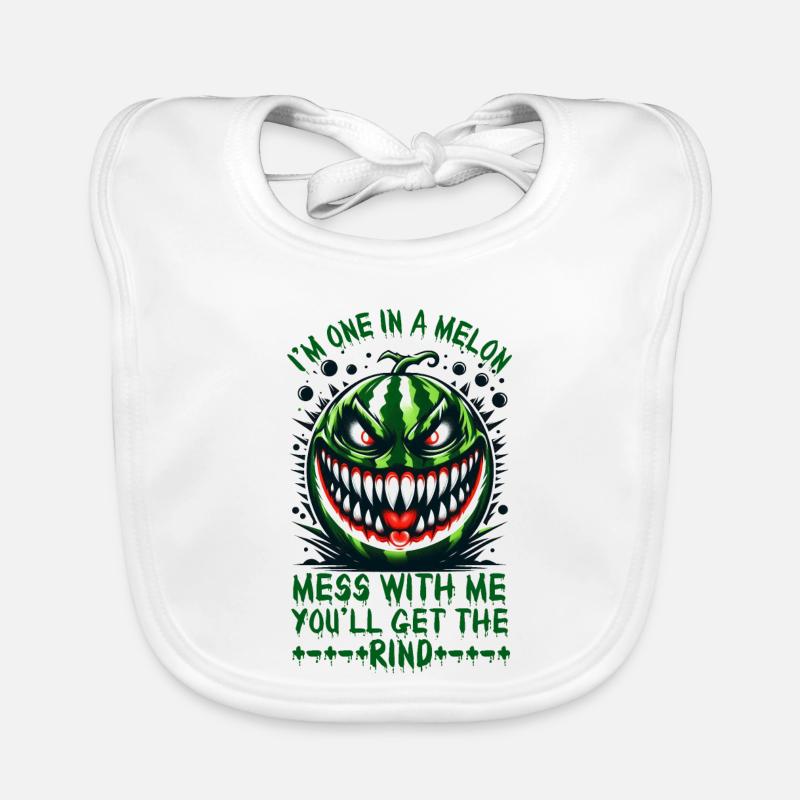 Je ne fais qu’un dans un melon. Embrouille-moi, Summerween Bavoir bio Bébé