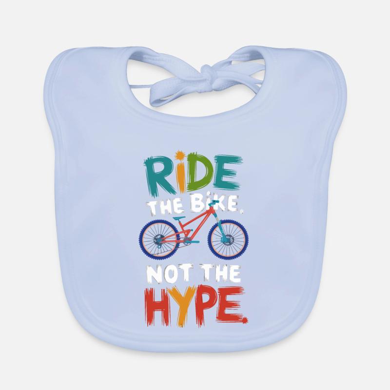 Vibrant Bike Rally Statement Organic Baby Bibs