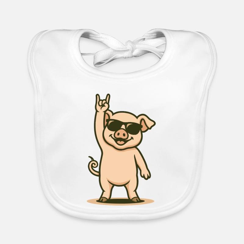 Jupe de cochon avec style Bavoir bio Bébé