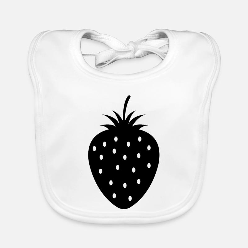 fraise Bavoir bio Bébé