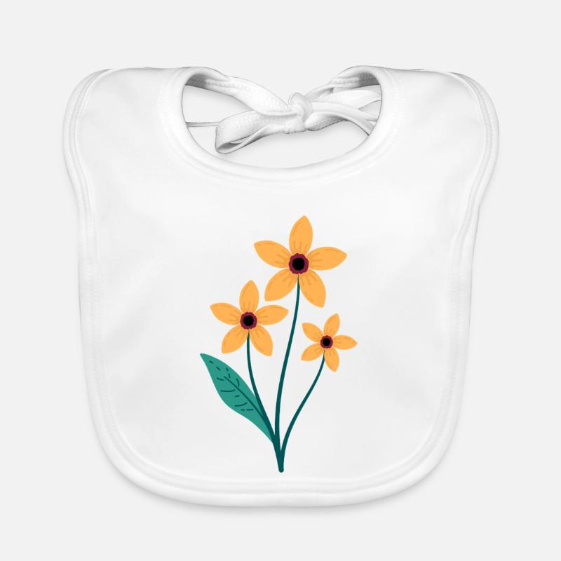Fleur Bavoir bio Bébé