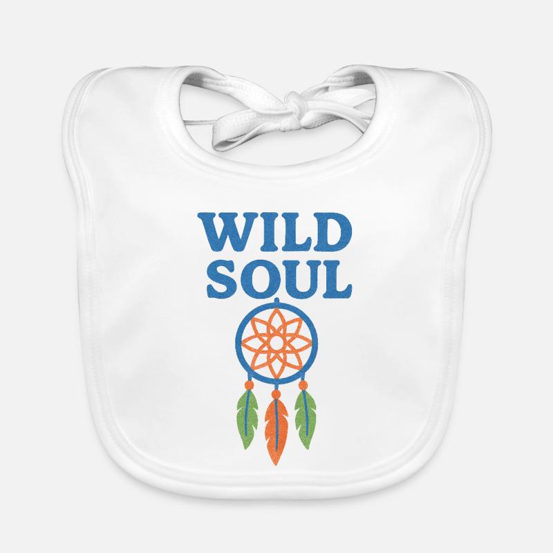 Wilde Seele Traumfänger Baby Bio-Lätzchen