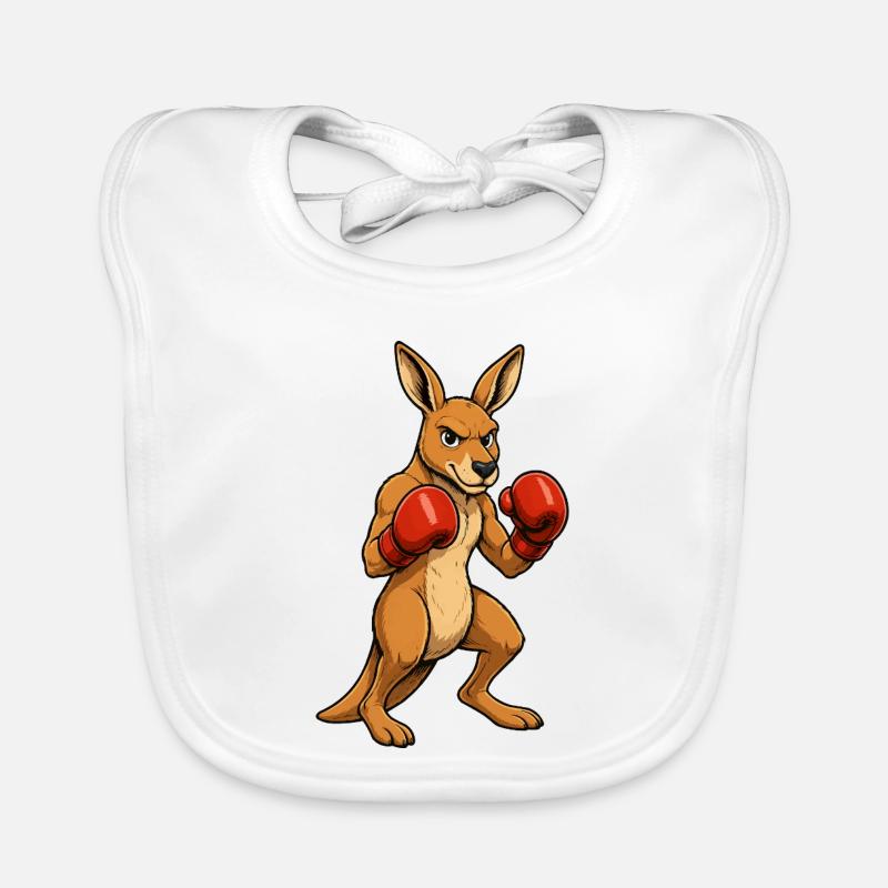 Héros de la boxe kangourou Bavoir bio Bébé