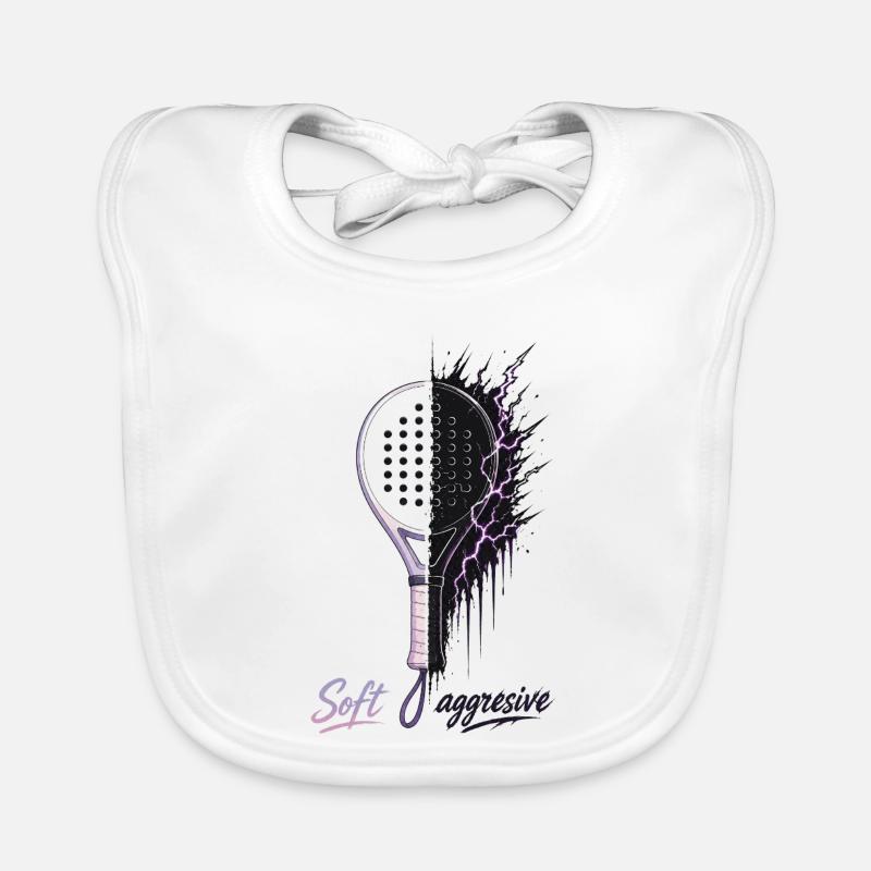 Soft Aggressive Padel Neon Baby Bio-Lätzchen