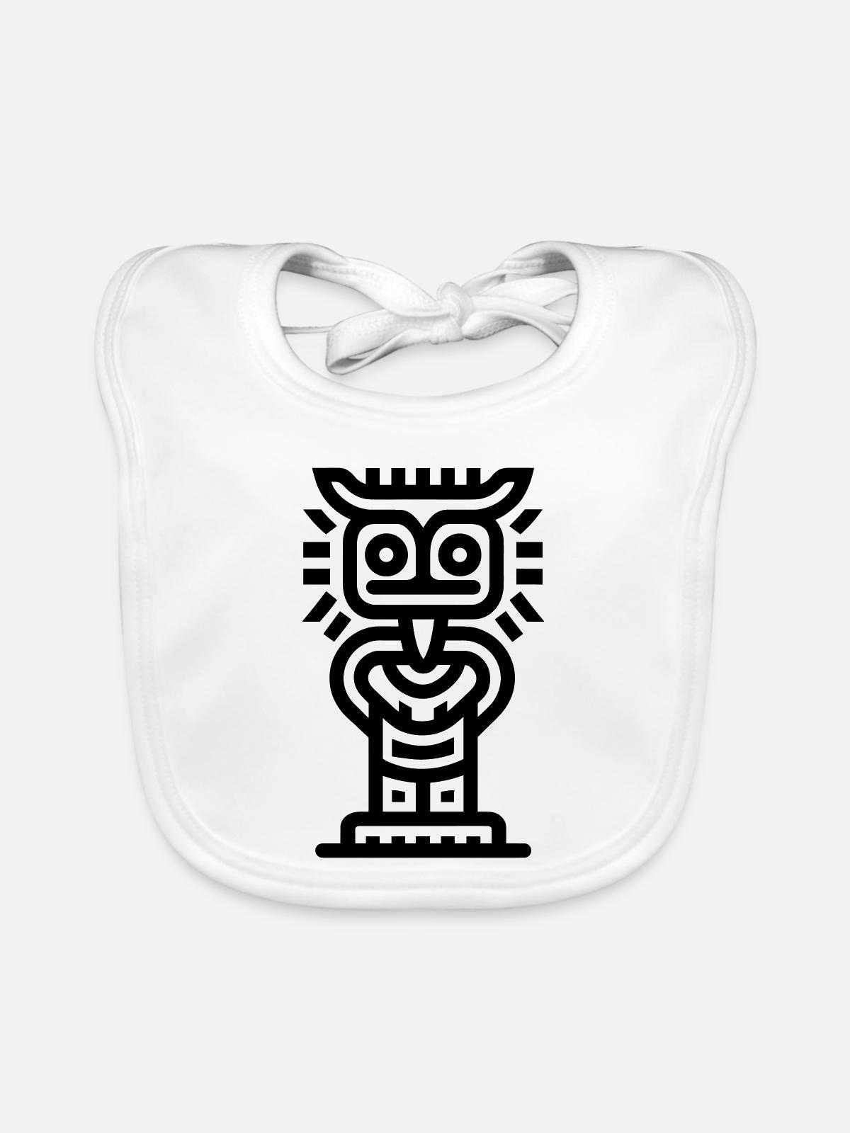 Totem - Baby Bio-Lätzchen - Weiß - Vorne