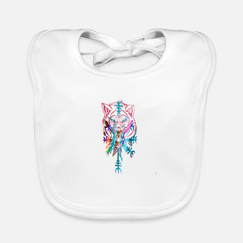 Loup, Vikings, Teutons, Asgard, Valhalla Bavoir bio Bébé