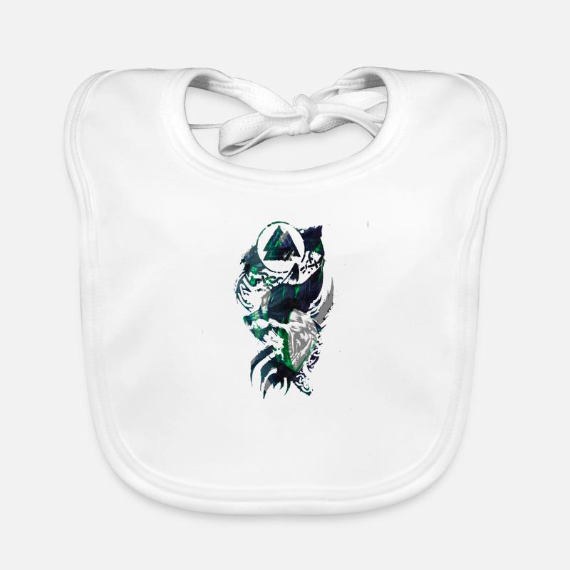 Wolf, Wikinger, germanen, asgard, midgard,valhalla Baby Bio-Lätzchen