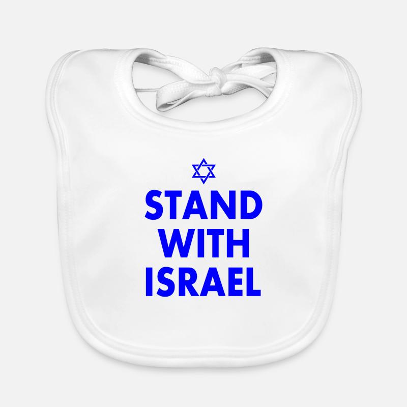 Stand with israel Organic Baby Bibs
