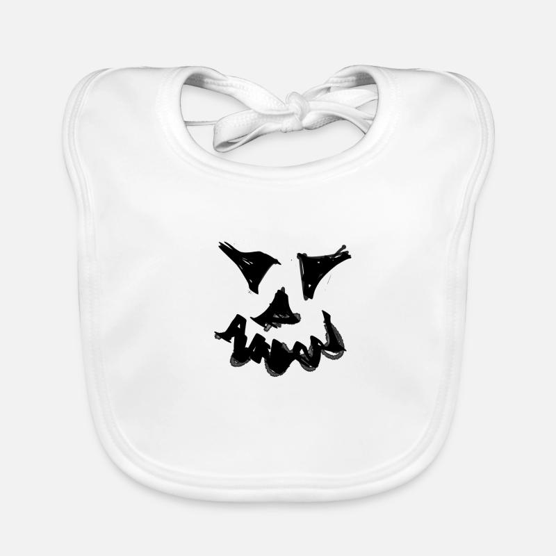 face,comic,halloween,monster Organic Baby Bibs