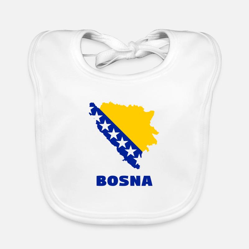 Bosna - Bavoir bio Bébé - blanc
