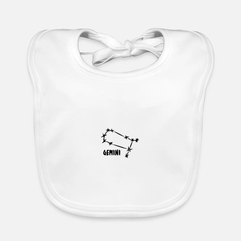 Zwilling Sternbild Sternzeichen Astrologie Baby Bio-Lätzchen