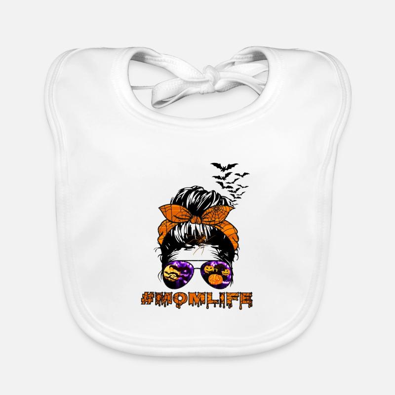 Maman Vie Halloween Bavoir bio Bébé