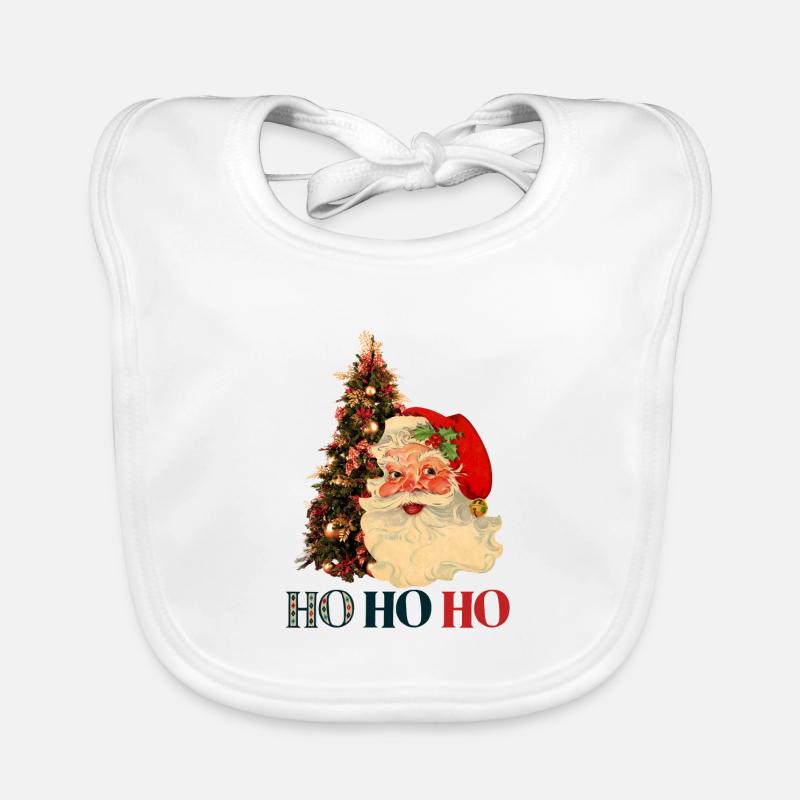 Vintage Weihnachtsmann Weihnachten Baby Bio-Lätzchen