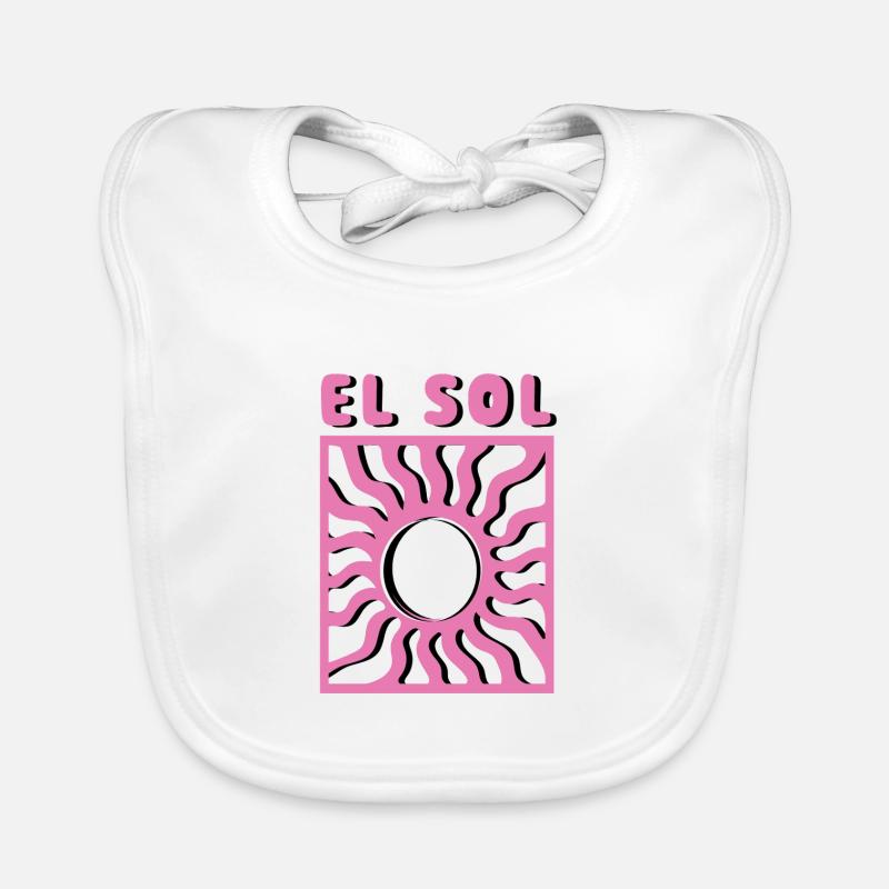 El Sol - die spanische Sonne - Geschenkidee Baby Bio-Lätzchen