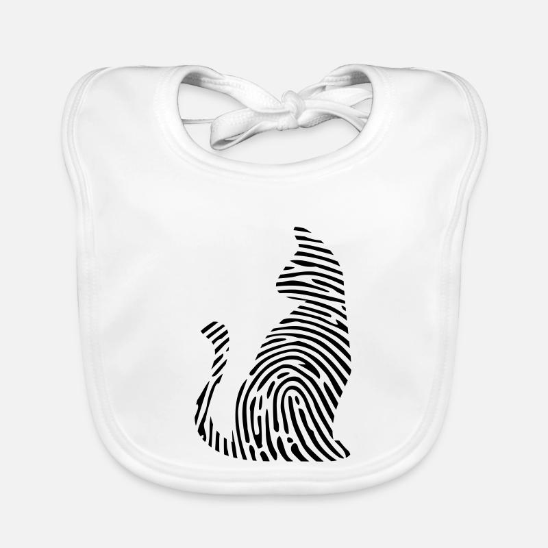 Chat ADN ADN empreinte digitale chat meow cadeau Bavoir bio Bébé