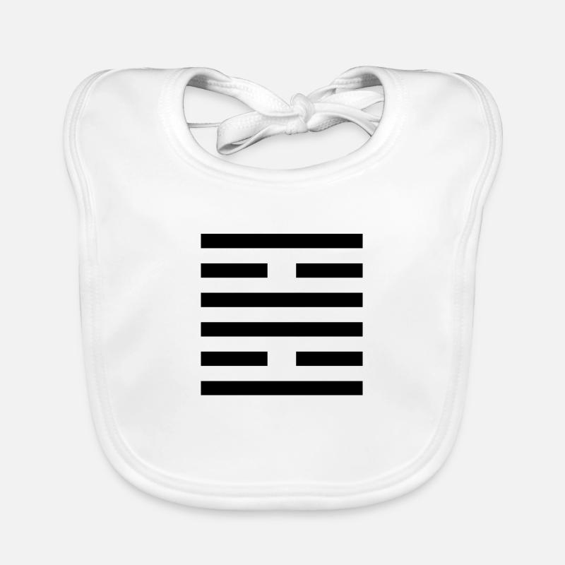 30 Li - The Sticky, The Fire (Hexagram) Organic Baby Bibs