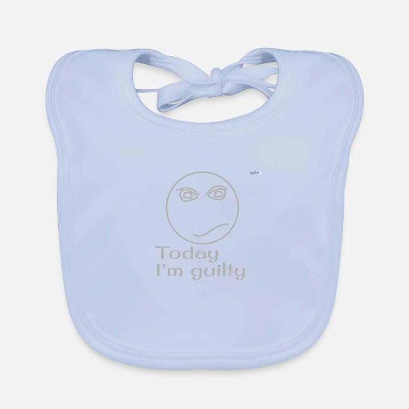 Guilty emoticon Organic Baby Bibs