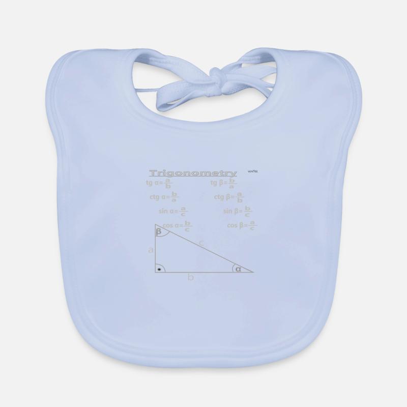 Trigonometry Organic Baby Bibs
