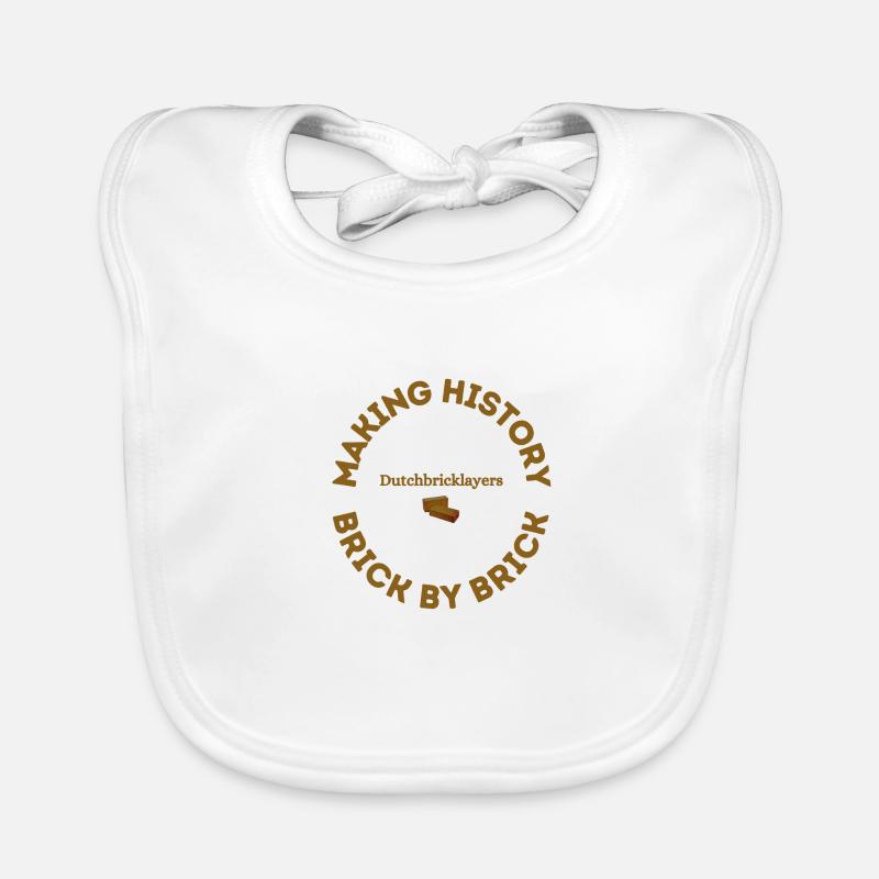 Making history brick by brick Organic Baby Bibs