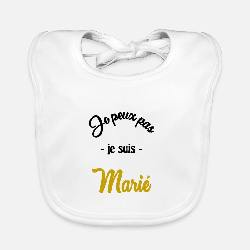 JUST MARRIED. EVJF Bavoir bio Bébé