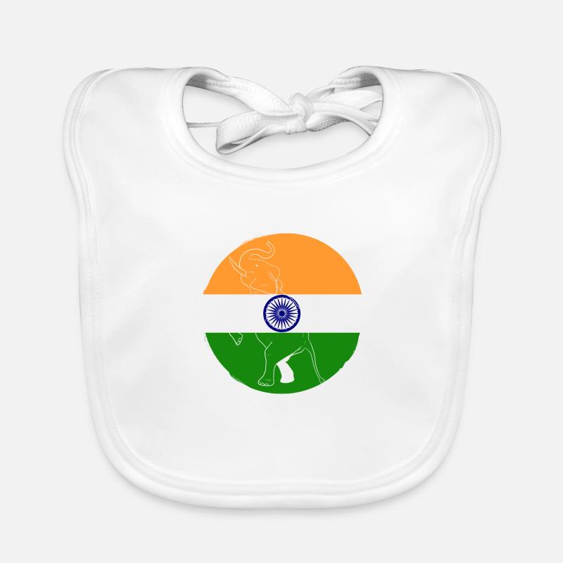 Inde Inde Hindu Pride Drapeau Pays I Cadeau Bavoir bio Bébé