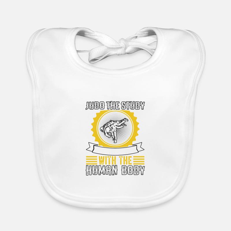 Judo the Study of Physics with a human body Organic Baby Bibs