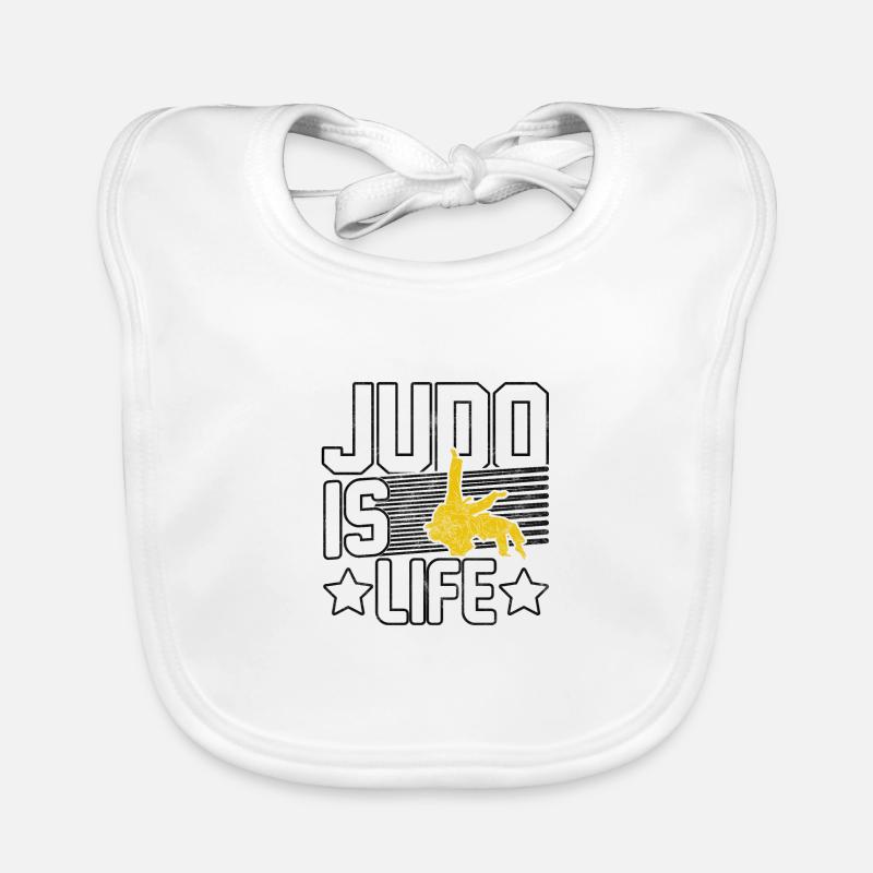 Judo ist Leben Baby Bio-Lätzchen