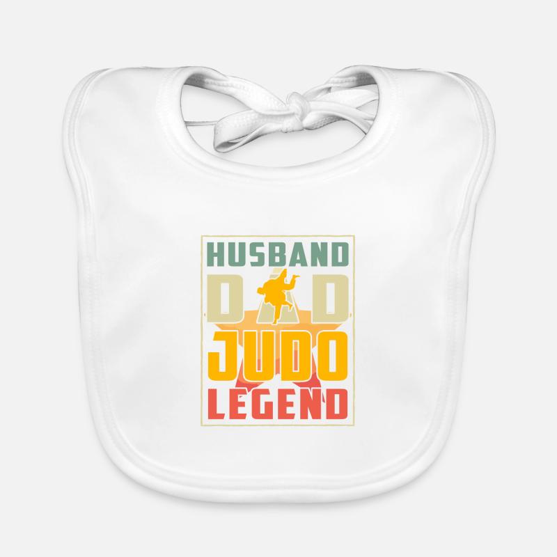 Ehemann Papa Judo-Legende Baby Bio-Lätzchen
