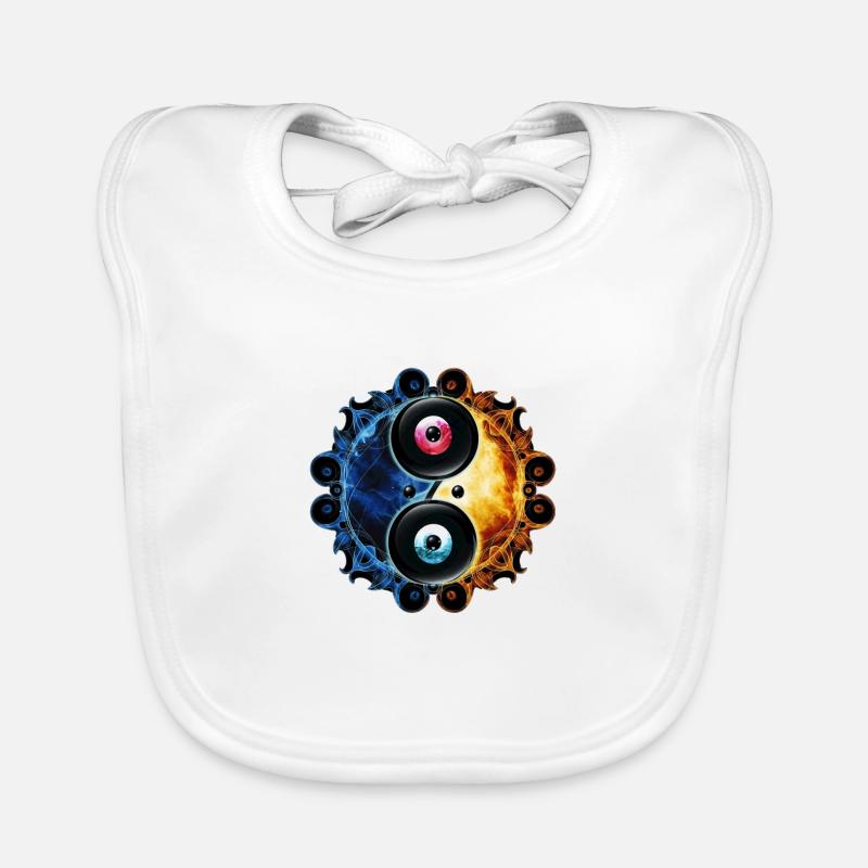 Yin Yang Organic Baby Bibs