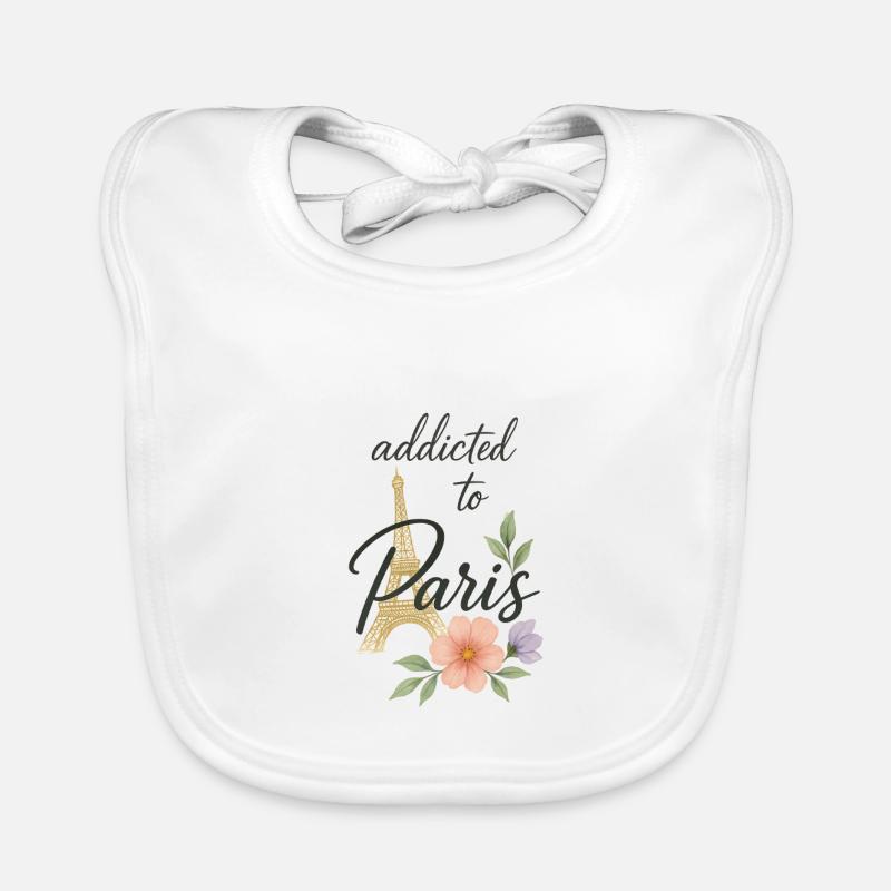 Accro à Paris Bavoir bio Bébé