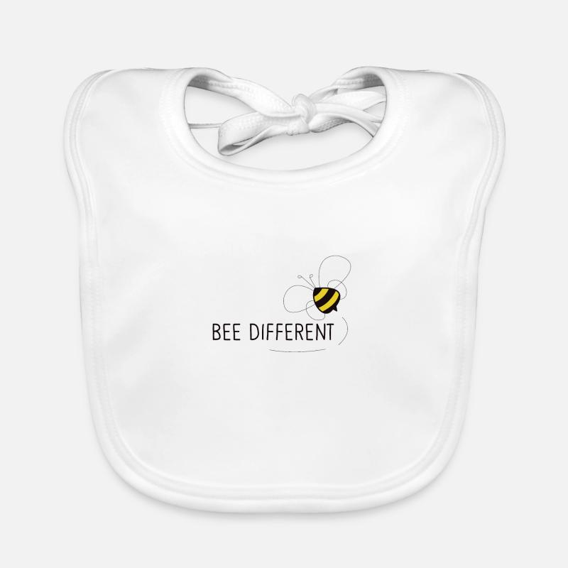 Be different - bees beekeepers honey bee lovers Organic Baby Bibs