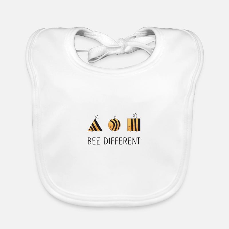 Bee Different - Sei anders mit lustigen Bienen Baby Bio-Lätzchen
