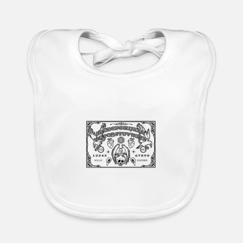 Spirit board & Planchette Halloween Raven Bavoir bio Bébé