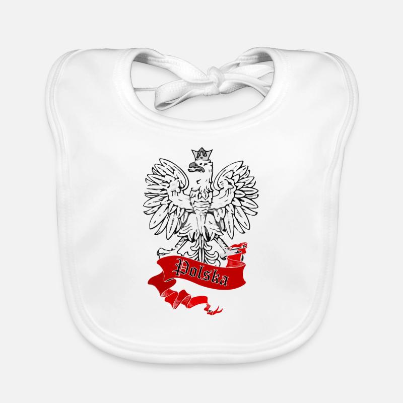 Polska - Bavoir bio Bébé - blanc