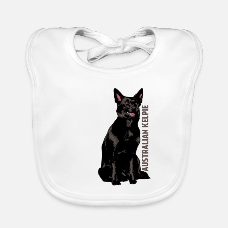 Australian Kelpie Organic Baby Bibs