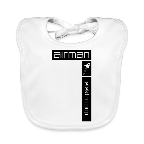 airman logo - invert discreet - Baby Bio-Lätzchen
